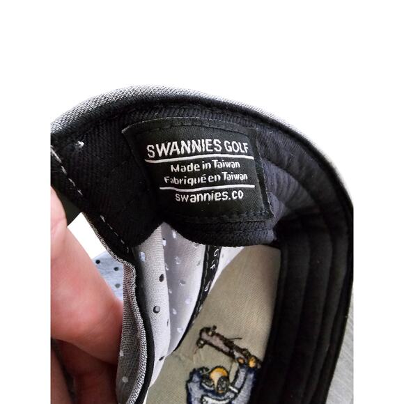 Kansas Jayhawks Snapback Vented Baseball Hat by Swannies Golf Gray - Picture 4 of 5